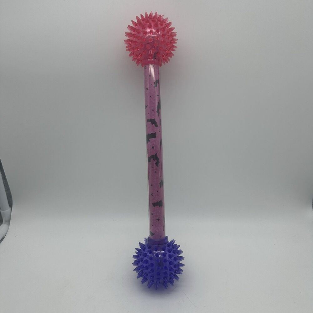 Creatology Halloween Light Up Baton Spiky Ball Flashing LED Wand Toy Prop Bats